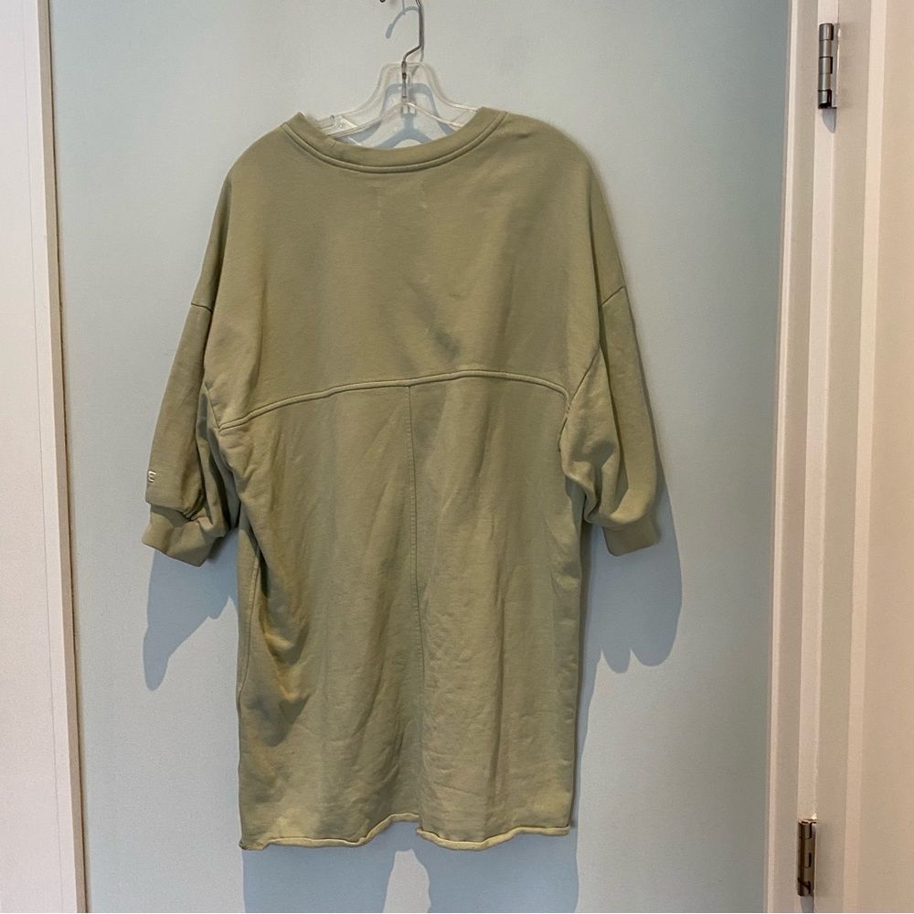 Everlane Mint Green Oversized Sweatshirt Dress - Picture 6 of 6